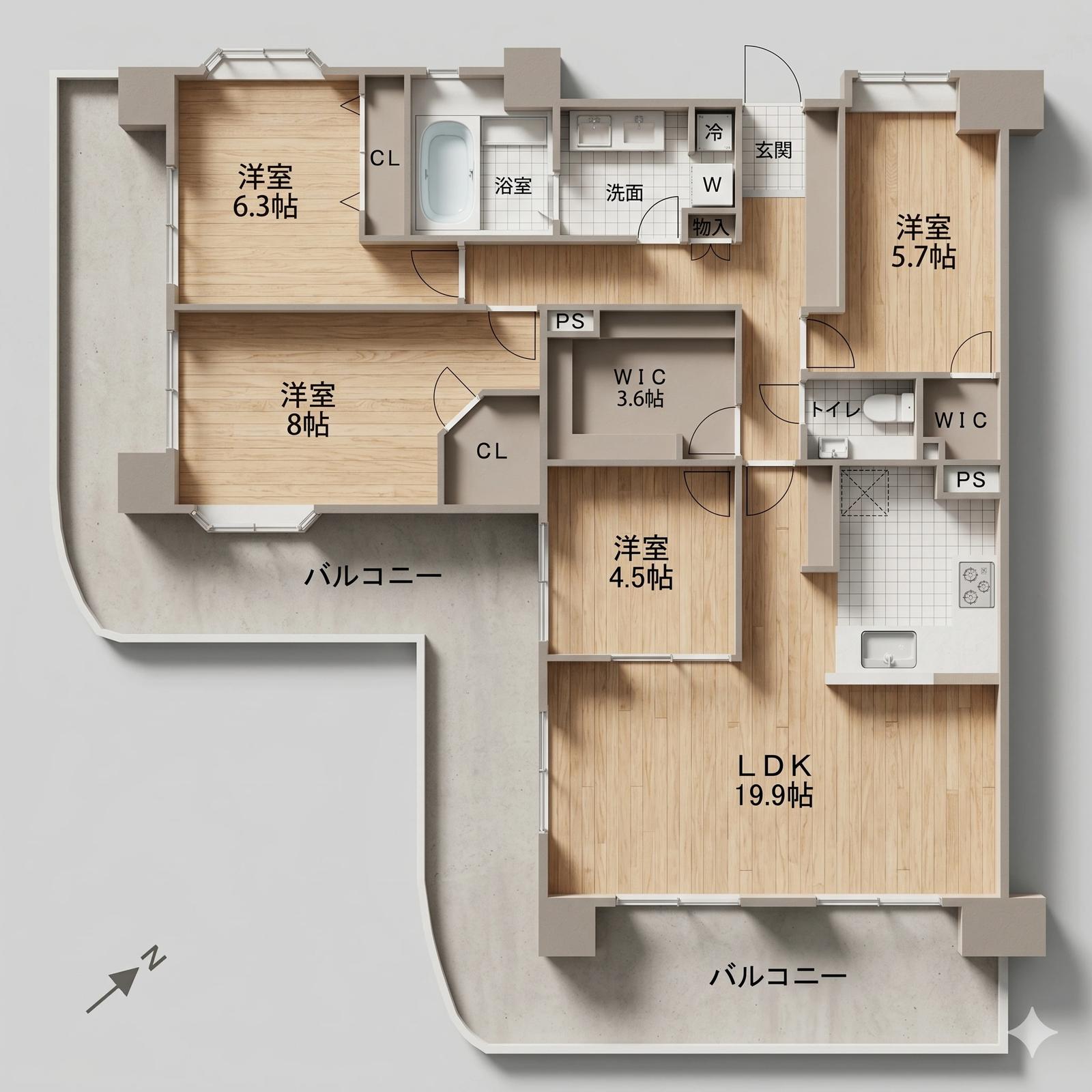 Paros River Court 博多 Building 3