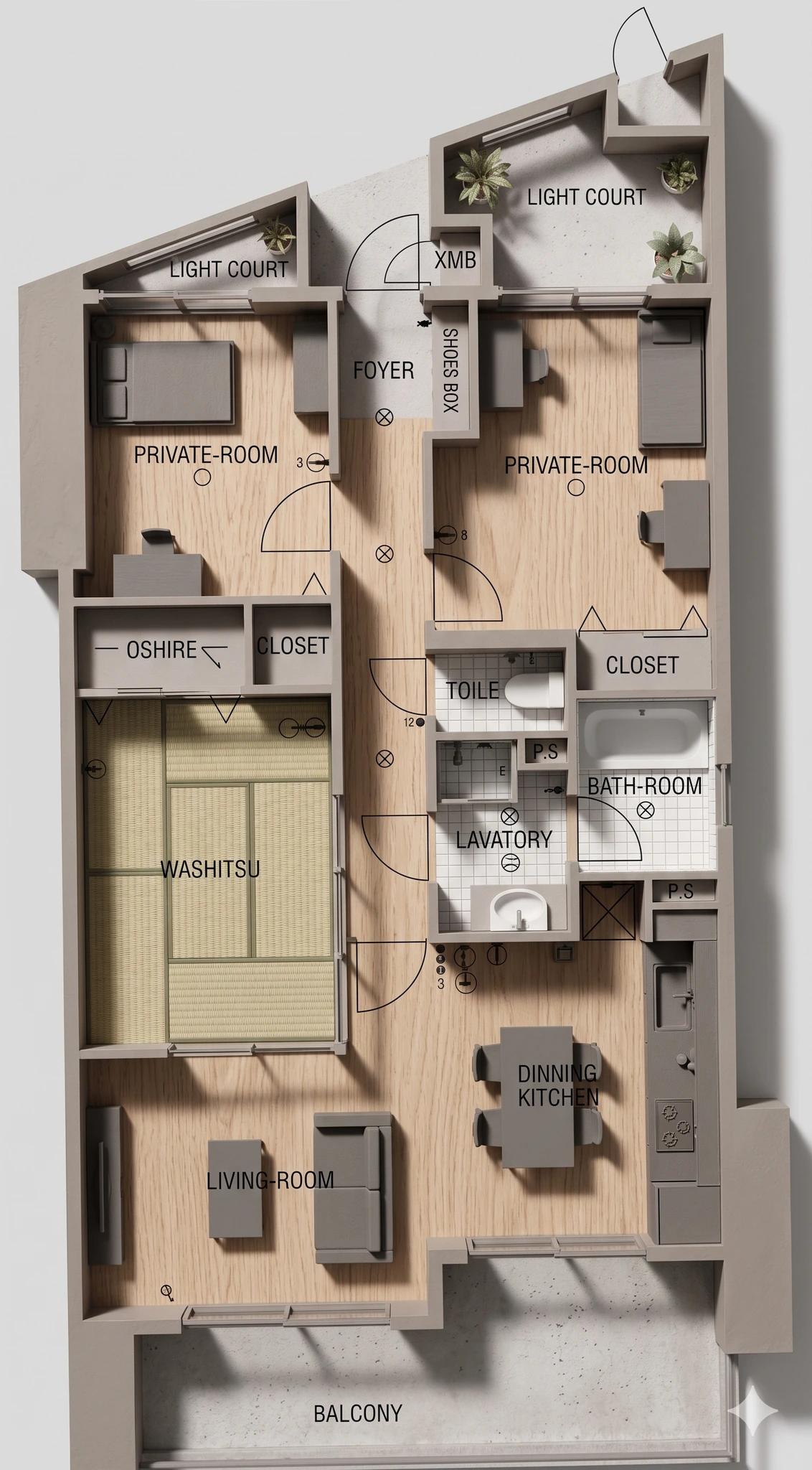 Romanesque 箱崎Tower Homes W棟
