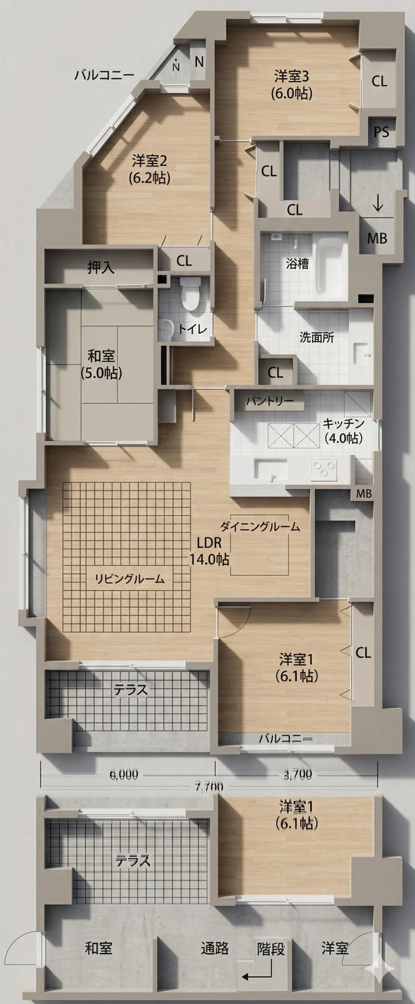 Core Mansion 櫻坂Pregio Building 2