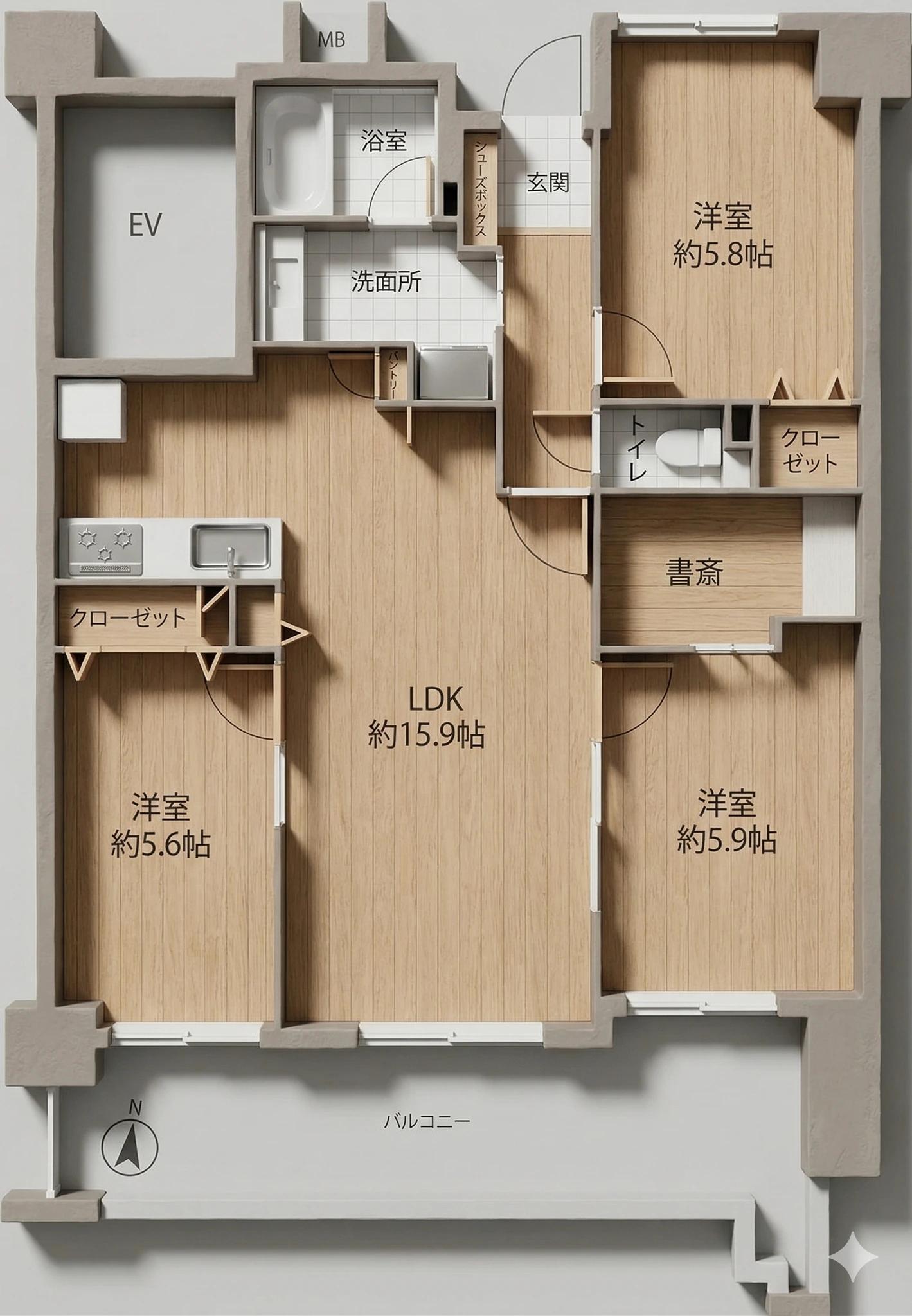 Empire Ruelle 姪浜 Building 1