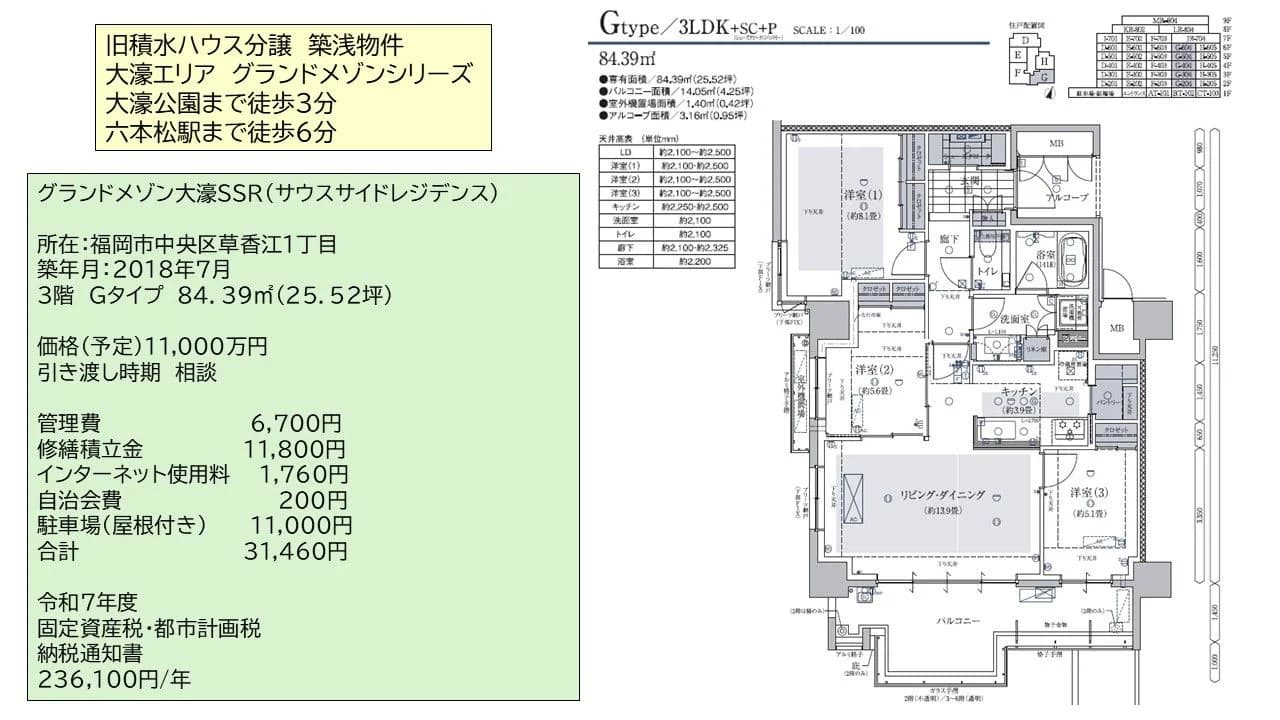 Grand Maison 大濠South Side Residence