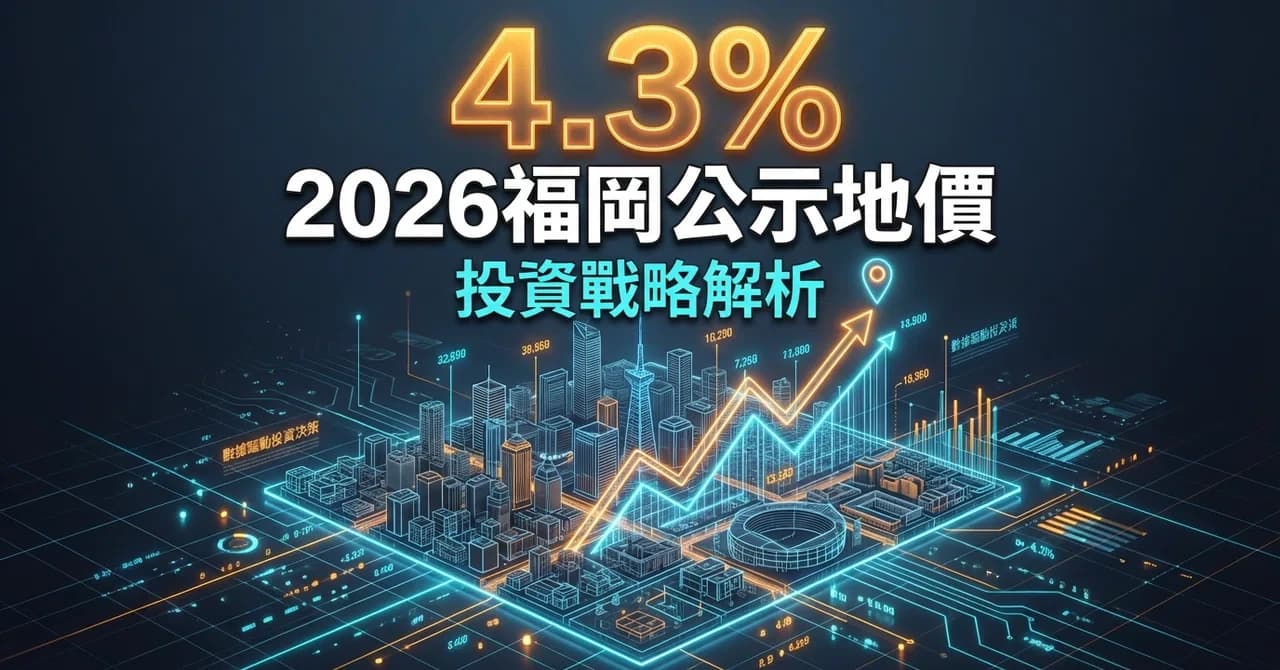 地價數據活用術：從 2026 福岡公示地價，解析不動産投資戰略佈局