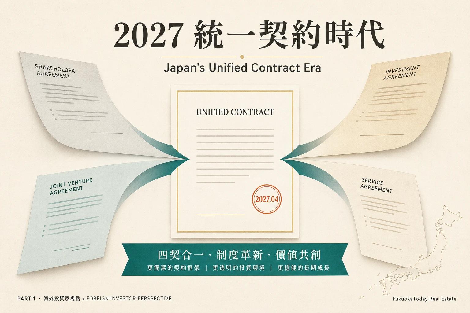 2027年，日本不動產交易邁向「標準格式時代」 — 海外投資人應該知道的真正意義